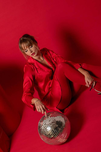 Koszula damska 760 Cordelia De Lafense - czerwony