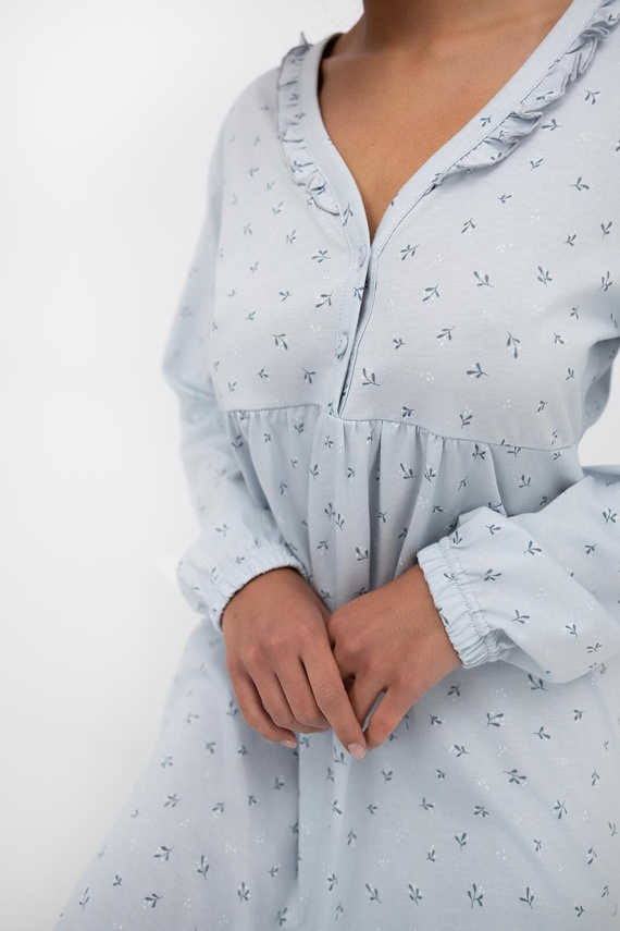 Sensis Lucille – koszula damska z bawełny, elegancka koszula nocna