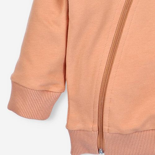 =Bluza dresowa z kapturem z bawełny organicznej Morskie Zwierzątka Nini pomarańczowy