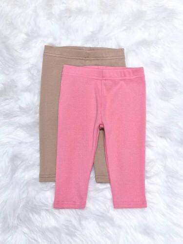 Legginsy prążek Rozalia Bambarillo różowy