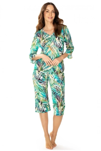 Piżama damska 86656 Malaga Mewa zielony