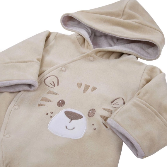 Pajac welurowy "Baby Love" Ewa Klucze - niebieski