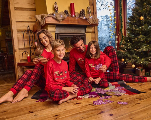 Piżama damska 671/371 Celebrate Cornette czerwony