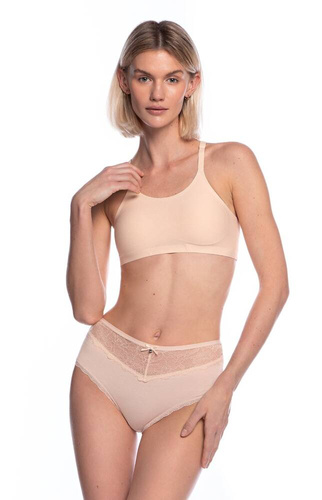  Figi Damskie  L-VIS1562 MD  A'2 Lama-czarny beżowy