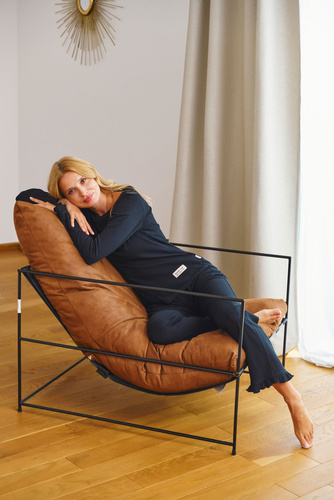 PM.7161 Piżama Damska Doctor Nap - czarny