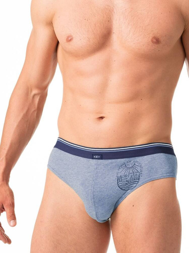 Slipy męskie MPP  776  2-pak Key niebieski zielony