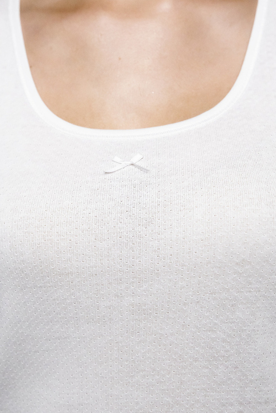 Koszulka damska na ramiączkach Debi Italian Fashion - biały