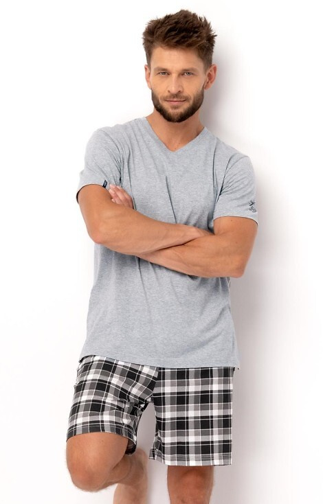 Piżama Męska MNS 460 Key - szara