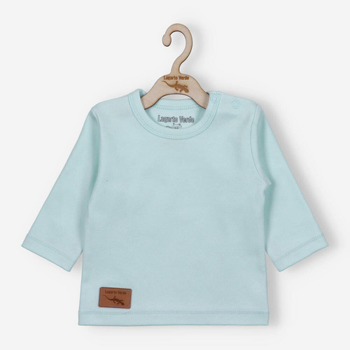 Bluzka gładka Lagarto Verde - niebieski