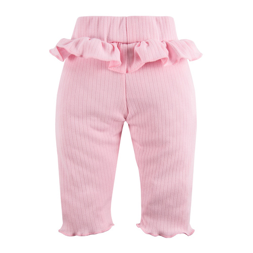 Legginsy prążkowane Strawberry & Love Eevi - różowe