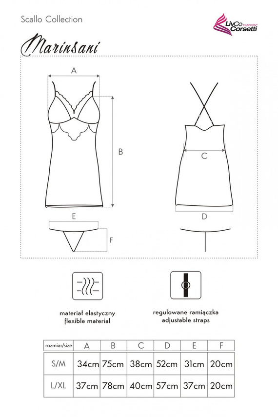 Komplet dwuczęściowy Marinsani Pink LC 90566 LivCo Corsetti Fashion