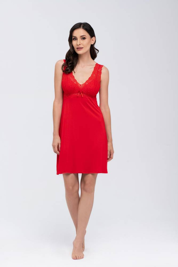 Koszula Nocna Larisa Babella - czerwona