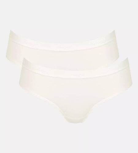 Figi Damskie Casual Hipster Sloggi Go 2-pak - silk white