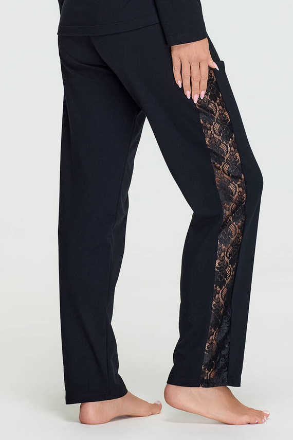 Piżama damska z koronką 20 Bonamera czarny