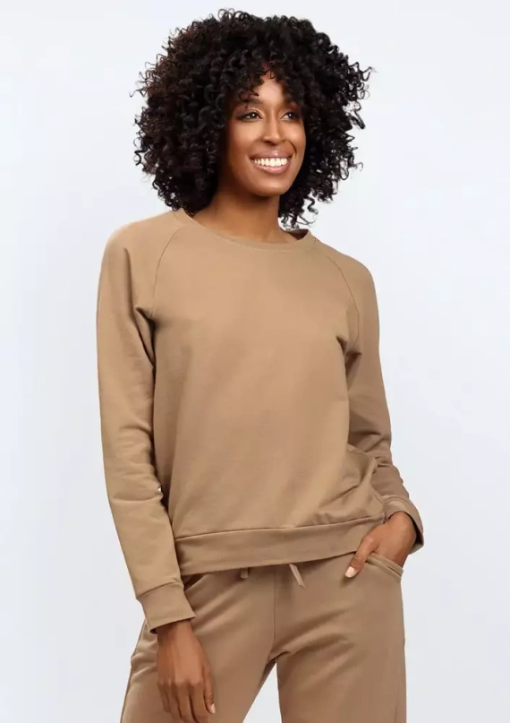 Bluza dresowa Wenezja Dkaren - brązowy