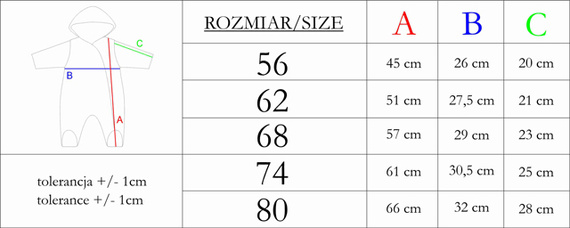 Pajacyk dresowy z luną 215270 Eddy Nicol