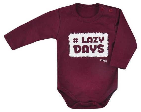 Body niemowlęce "LAZY DAYS" Koala musztardowe