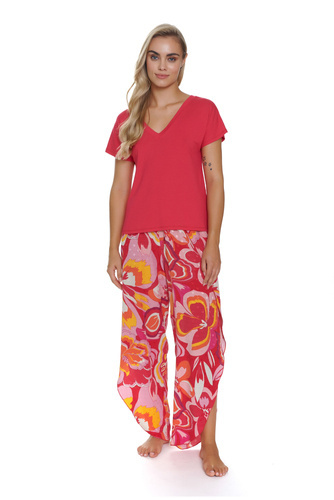 Piżama Damska 5320 Doctor Nap - capri flowers