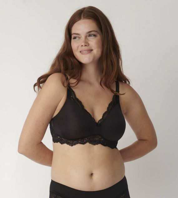 Biustonosz półusztywniany Amourette Charm Triumph- czarny