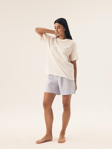 Piżama Damska 42783 Nanda Henderson -kremowy