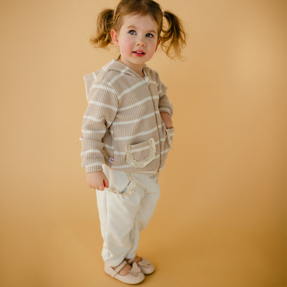 Meadow Sweterek rozpinany Eevi- beżowy