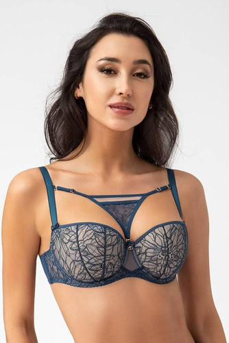 Gorsenia K 737 Trish Biustonosz balkonetka niebieski 