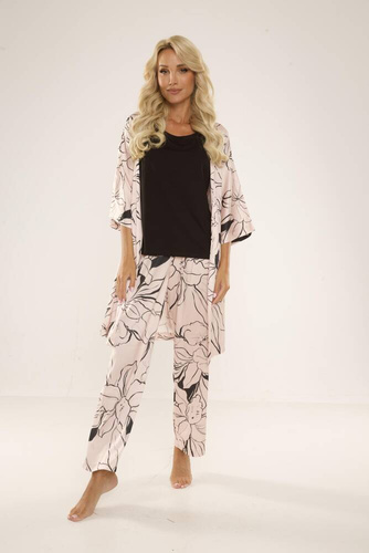 Piżama damska 722 Lurdes De Lafense - beżowy