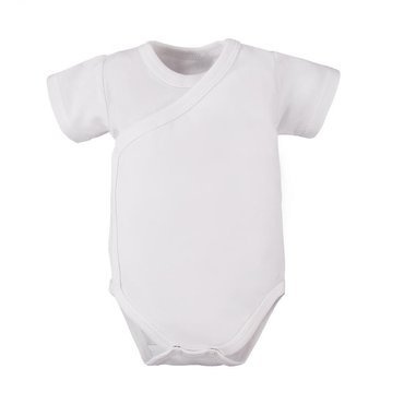 Body gładkie z krótkim rękawem White Ewa Klucze- biały