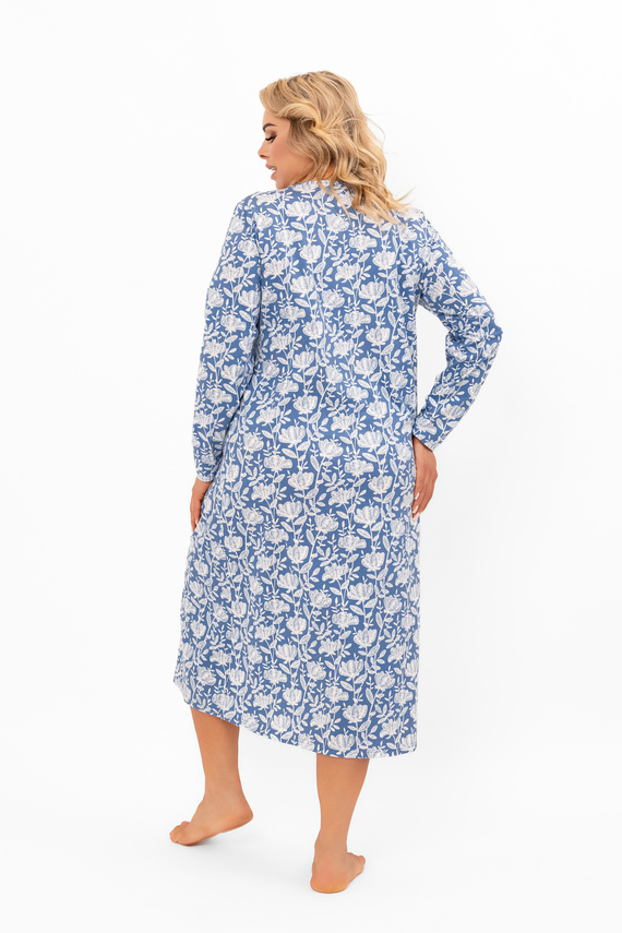 Koszula nocna Boma – subtelny kwiatowy akcent i bawełniany komfort Italian Fashion