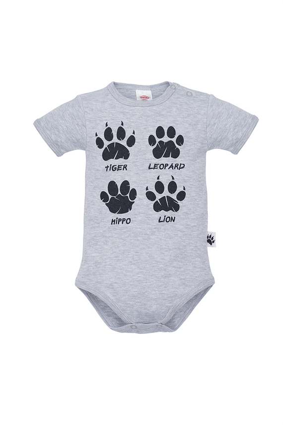 "WILD WORLD" Body z krótkim rękawem Makoma czarny