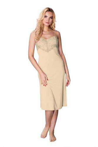 Koszula nocna damska 6125 Flamenco Mewa kremowy