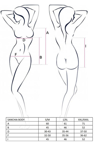 Body damskie Sanchia Passion czarny