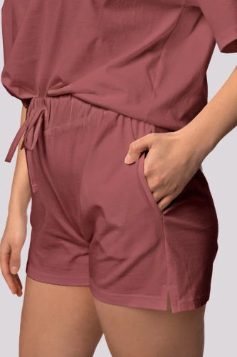 Piżama damska Bliss shortsleeve Mona wiśniowy 