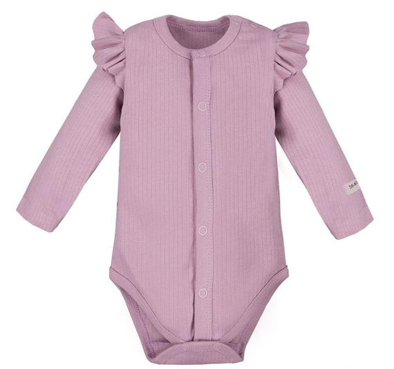 Body z długim rękawem rozpinane "Simply Comfy" Ewa Klucze- szary melanż