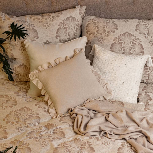 Poszewka lniana Seville Eurofirany kremowy