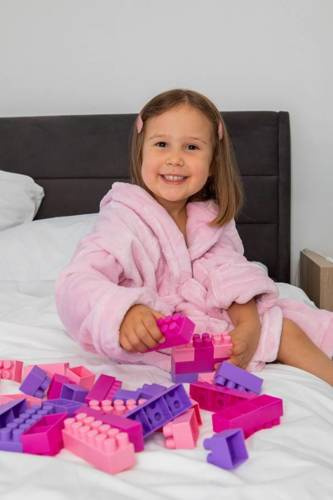 Szlafrok dziecięcy polarowy Calido ByShelly - jasny róż