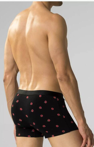 Bokserki męskie 2GMH-026 Atlantic - czarny-burgund