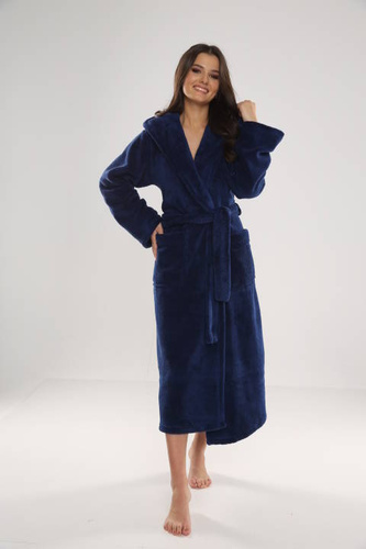 807 Luna II Długi Szlafrok Damski Forex - Granat