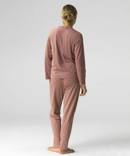 NLP-483 Piżama Damska  Atlantic -pudrowy