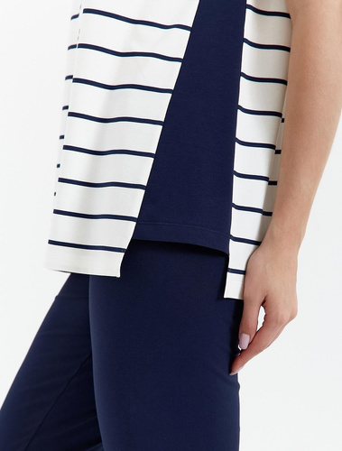 Piżama damska 448 Cana - ecru- gramatowy