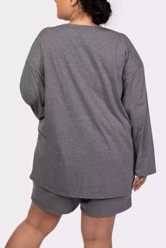 Piżama damska Joy longsleeve Mona melange