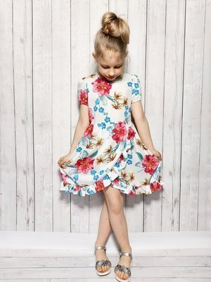 Sukienka dziewczęca Kaja Bamabrillo biały