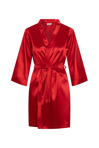 Szlafrok damski satynowy Vesna ByShelly - czerwony