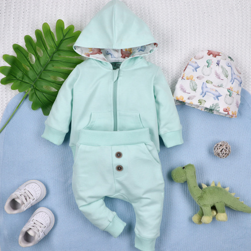 Nini Spodnie dresowe Dino Explorer – organiczna bawełna, spodnie dla dzieci