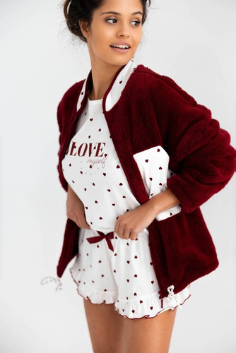 Bluza damska Simonette Sensis - bordowy