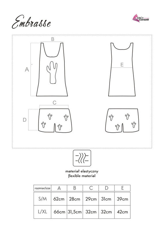 Komplet dwuczęściowy Embrasse 0404 LivCo Corsetti Fashion