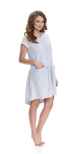 Koszula ciążowa i do karmienia 9445 Doctor Nap - grey melange