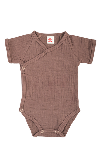 Body rozpinane muślinowe "Bamboo Muslin Choco"  Makoma