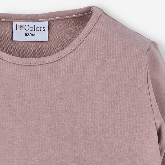 Bluza dresowa I love Colors - beżowy