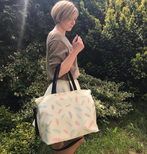 Torba ze skóry ekologicznej Secret Garden - Makaszka